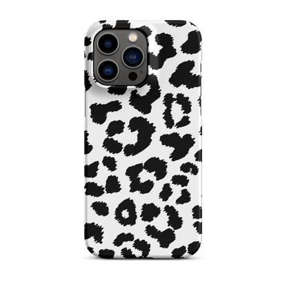 Black Leopard Print - Snap Case