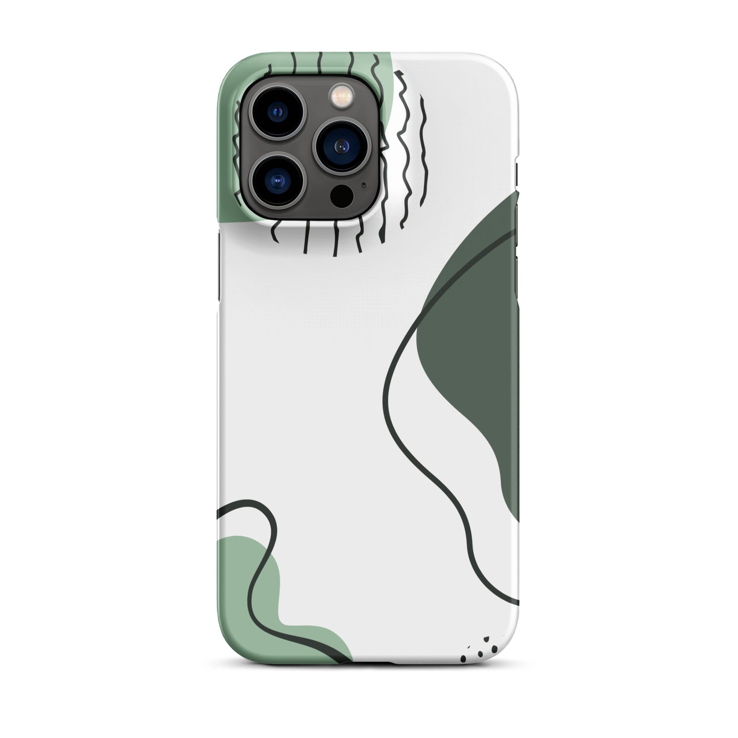 Green Abstract Shapes - Snap Case