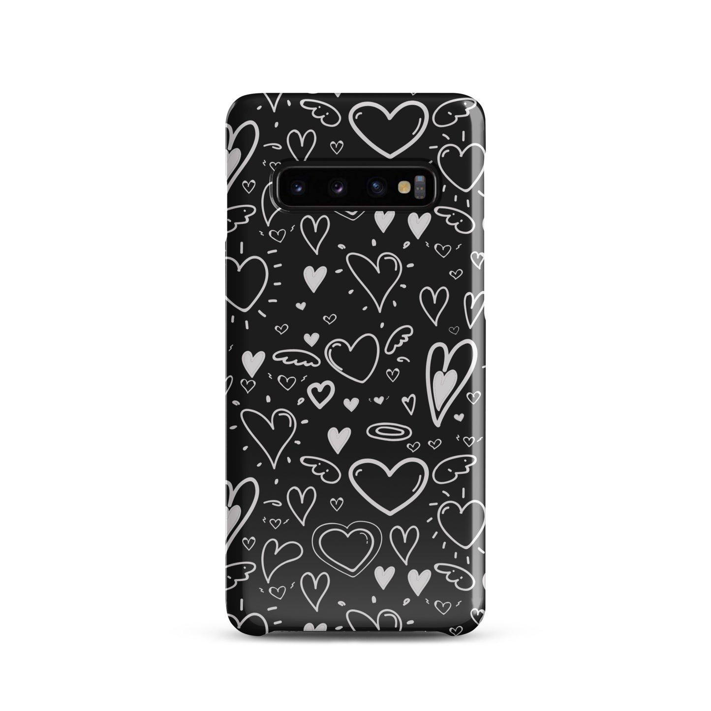 Black and White Hearts - Snap Case