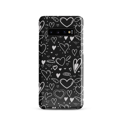 Black and White Hearts - Snap Case