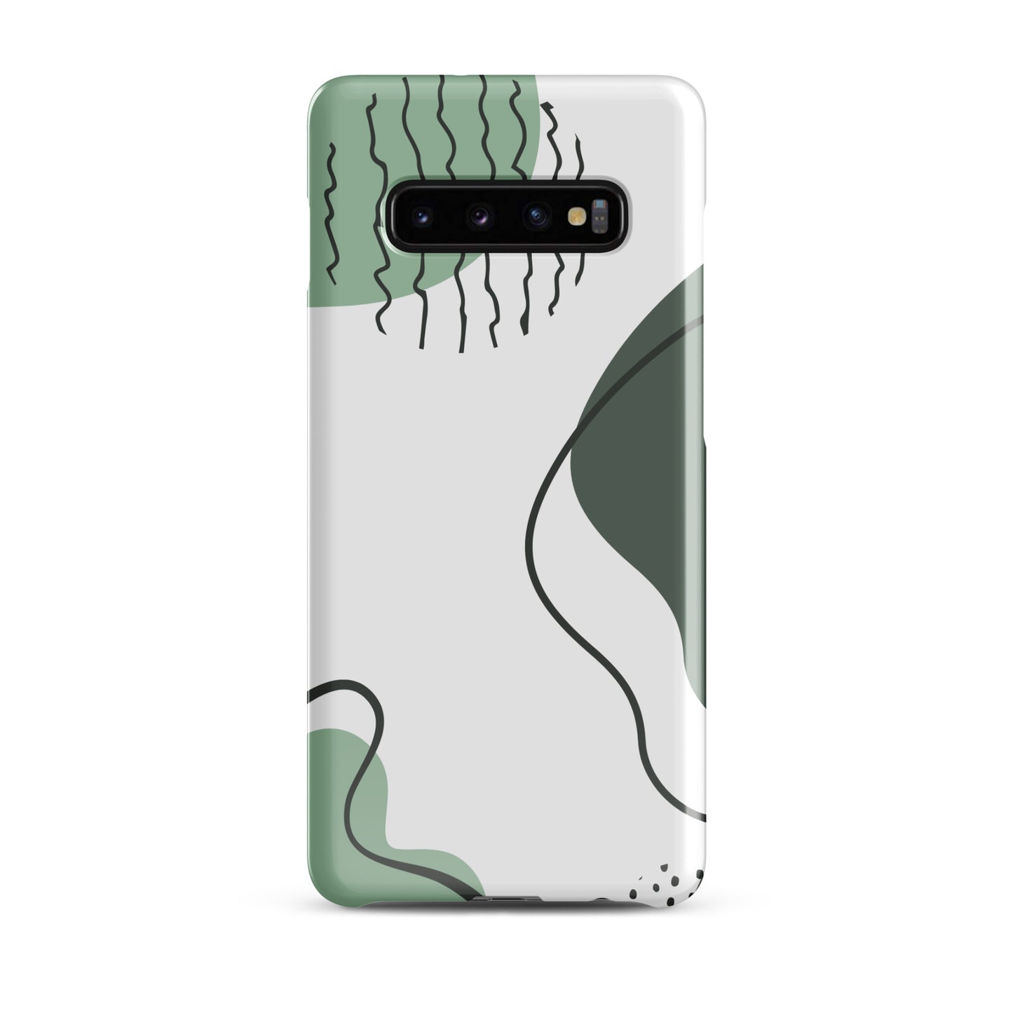 Green Abstract Shapes - Snap Case