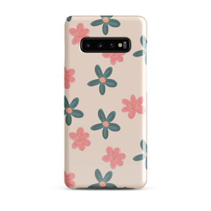 Red and Green Flowers - Snap Case