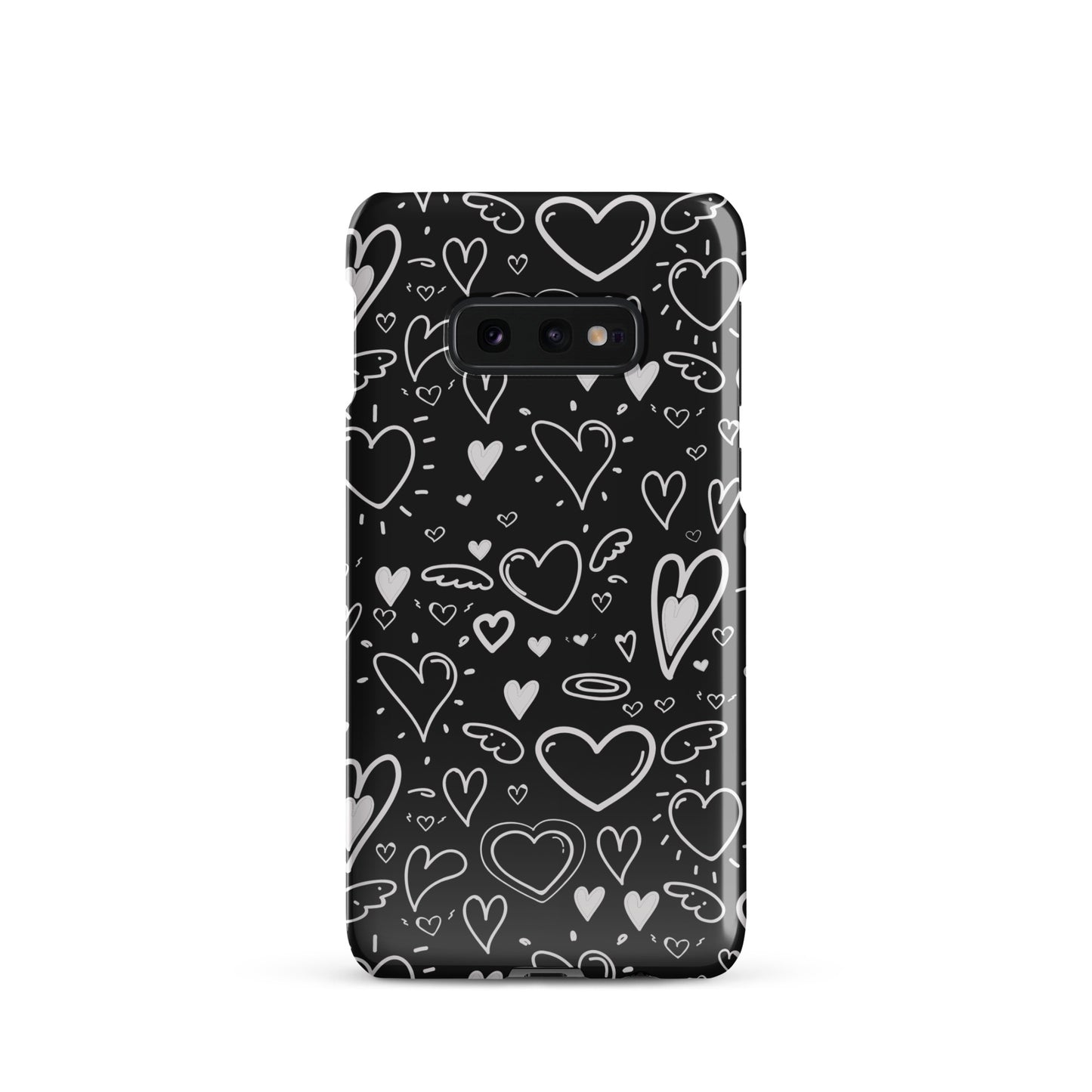 Black and White Hearts - Snap Case