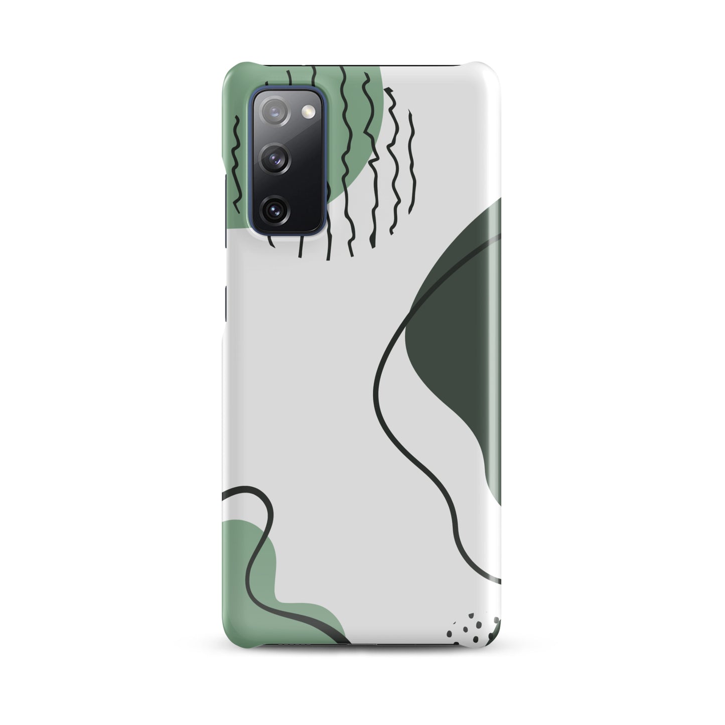 Green Abstract Shapes - Snap Case