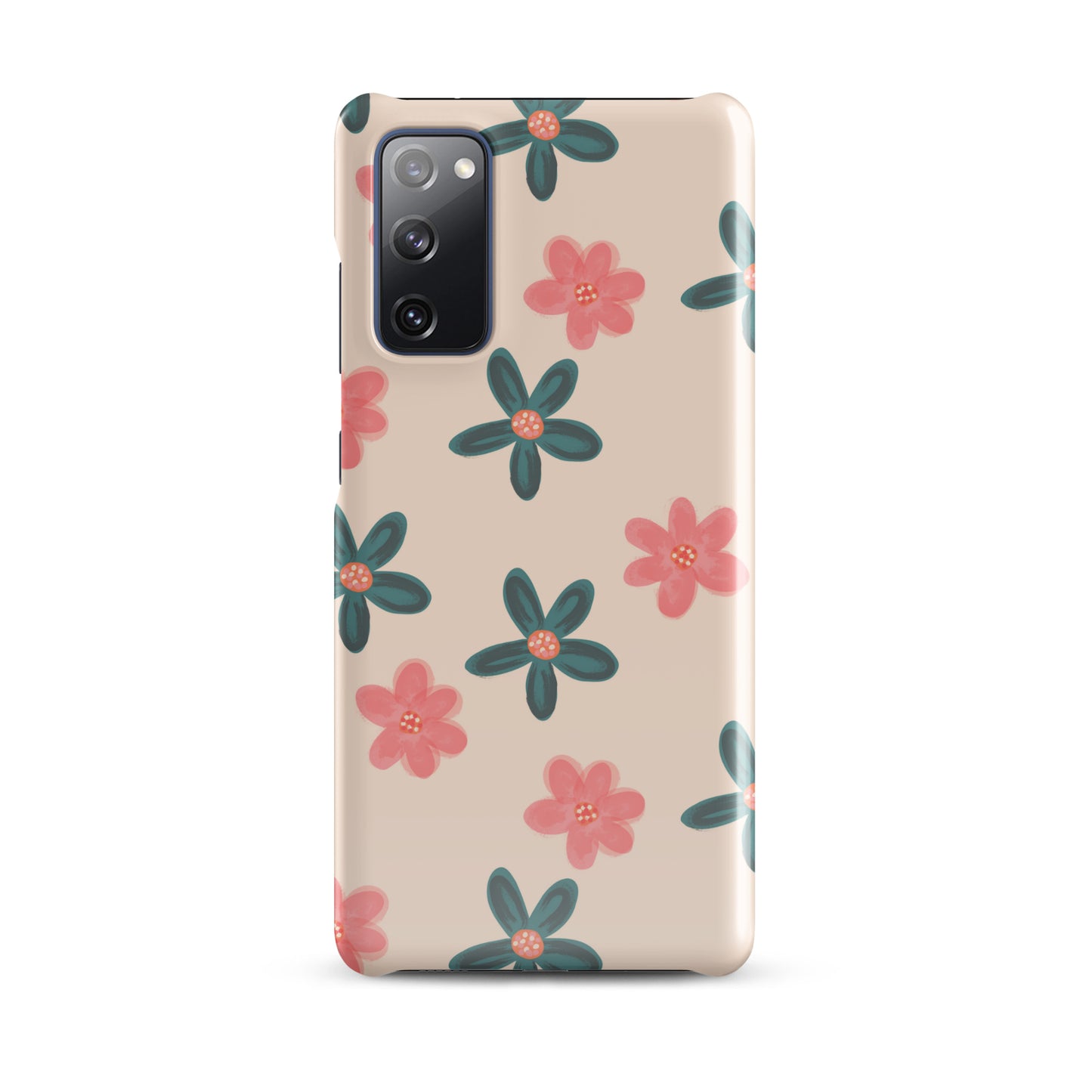 Red and Green Flowers - Snap Case