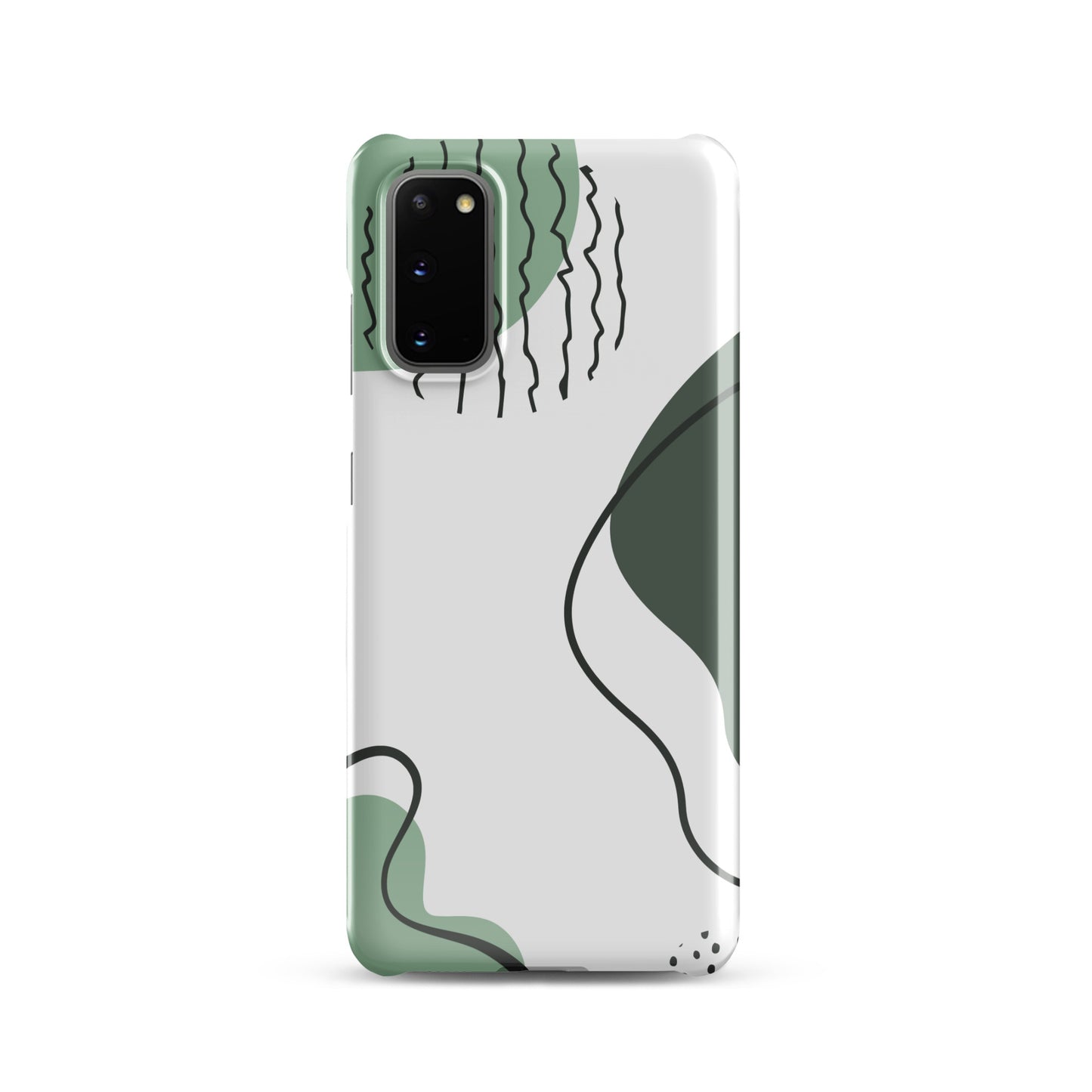 Green Abstract Shapes - Snap Case