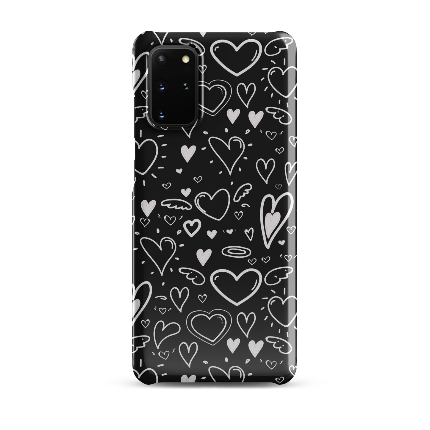 Black and White Hearts - Snap Case