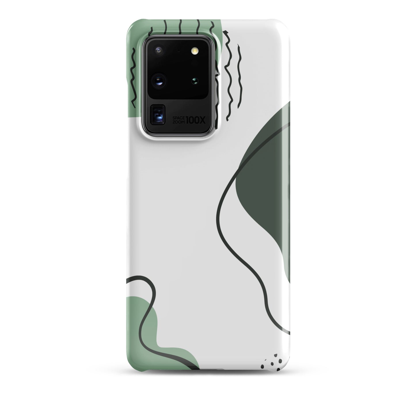 Green Abstract Shapes - Snap Case