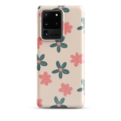 Red and Green Flowers - Snap Case