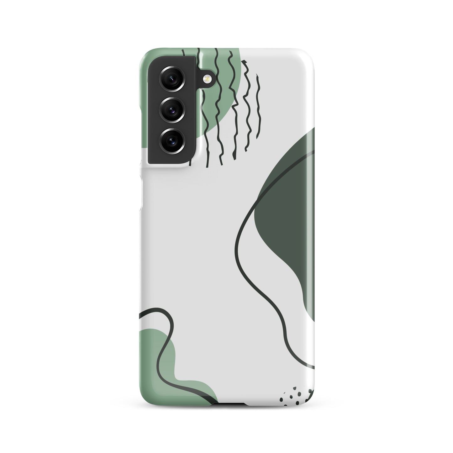 Green Abstract Shapes - Snap Case