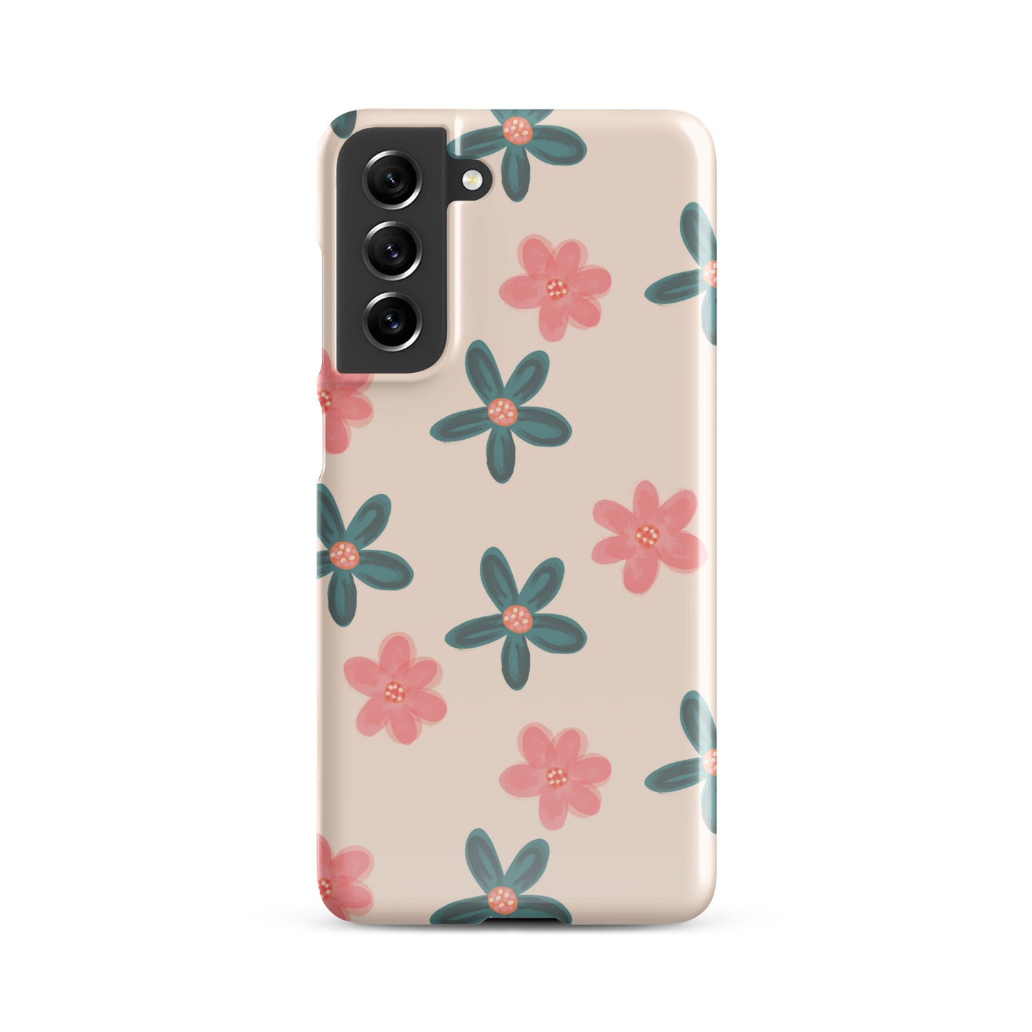 Red and Green Flowers - Snap Case