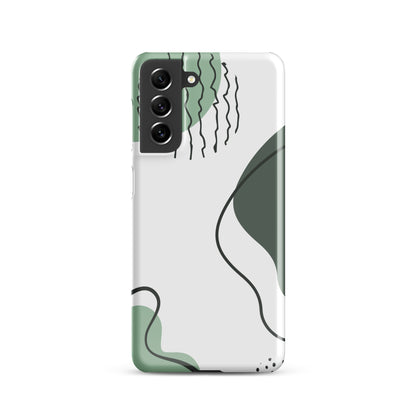 Green Abstract Shapes - Snap Case