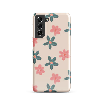 Red and Green Flowers - Snap Case