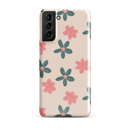 Red and Green Flowers - Snap Case