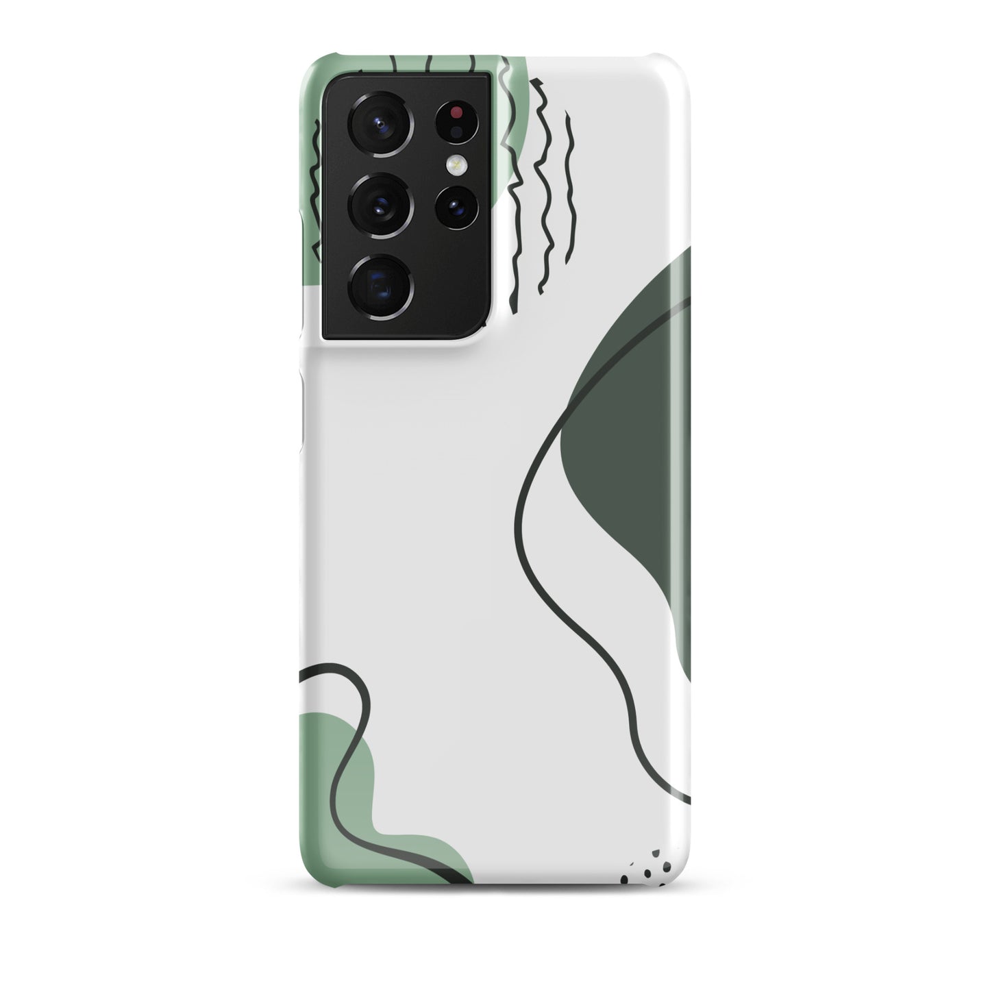 Green Abstract Shapes - Snap Case