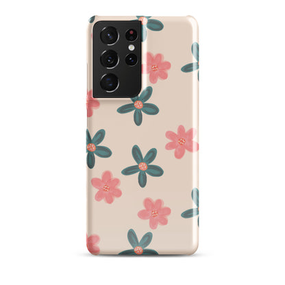 Red and Green Flowers - Snap Case