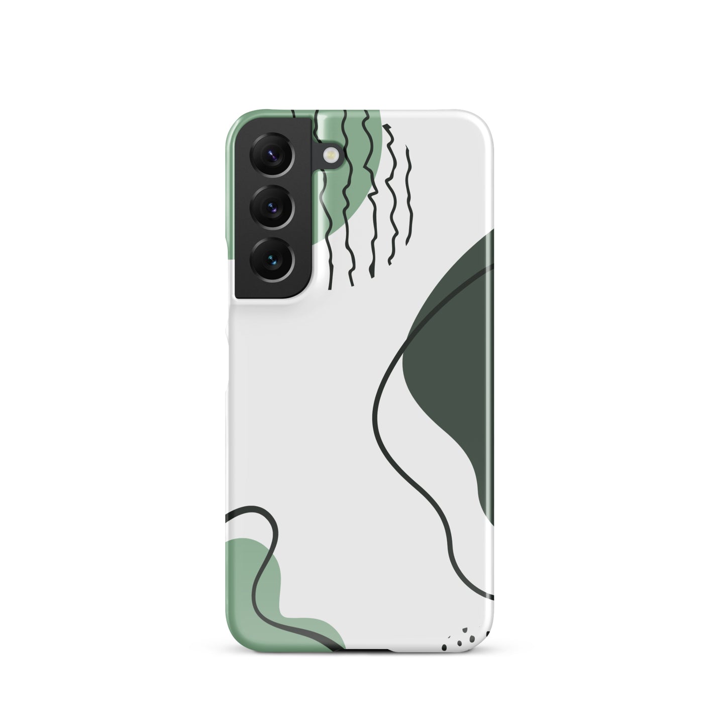 Green Abstract Shapes - Snap Case