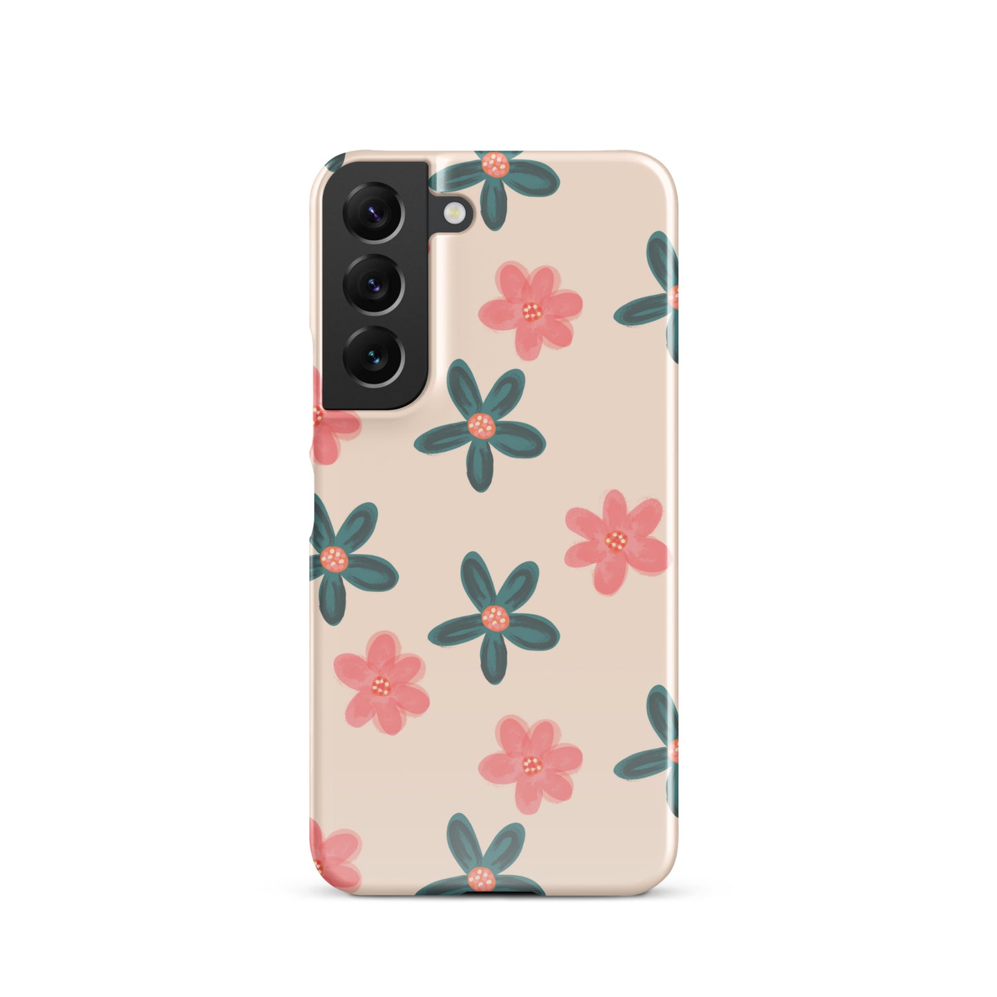 Red and Green Flowers - Snap Case