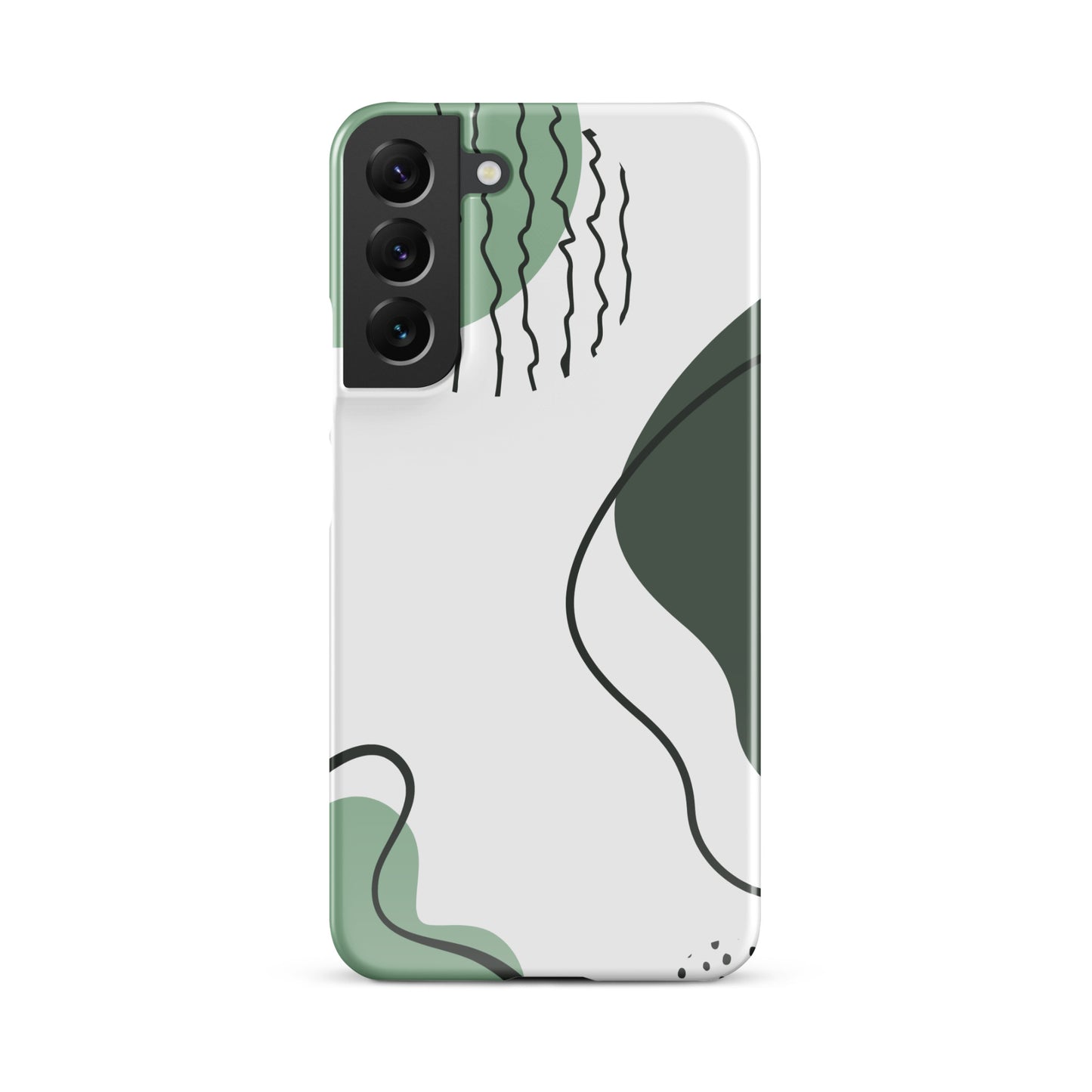 Green Abstract Shapes - Snap Case