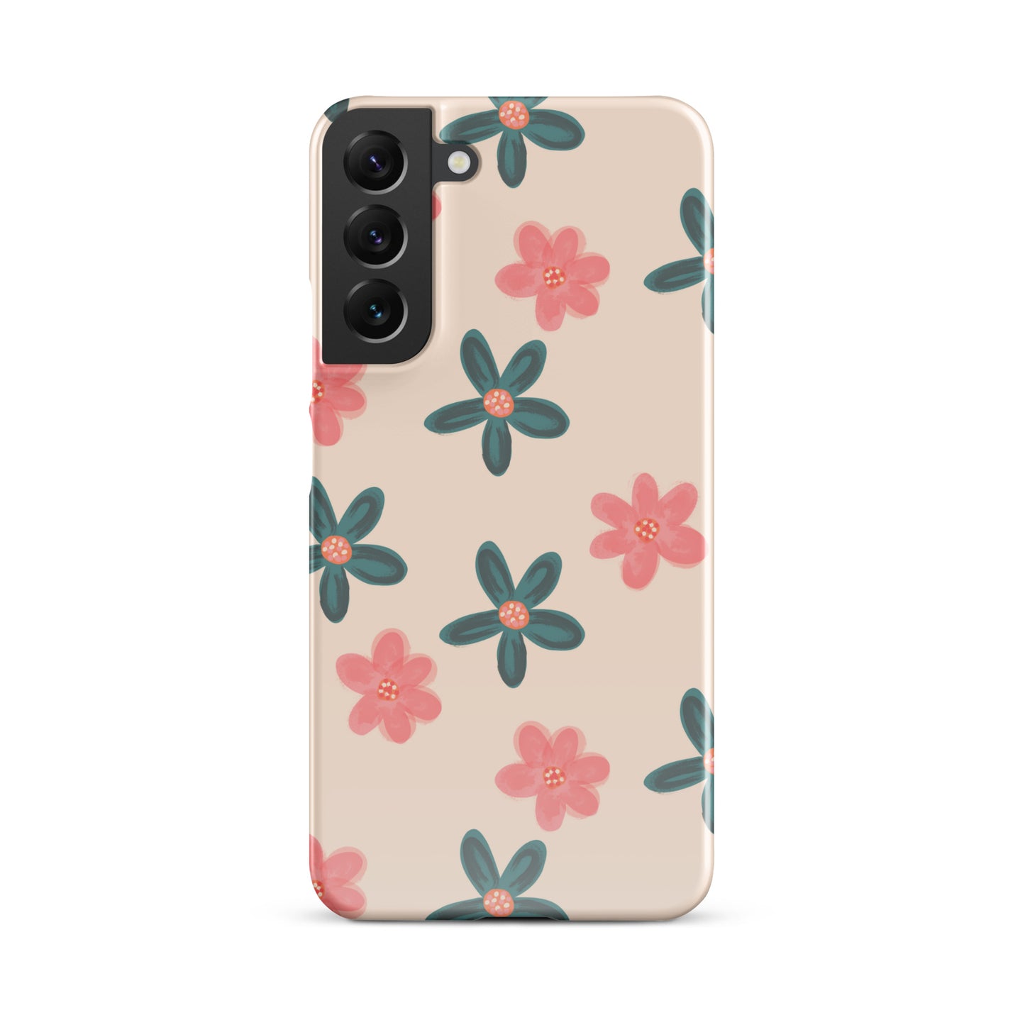 Red and Green Flowers - Snap Case