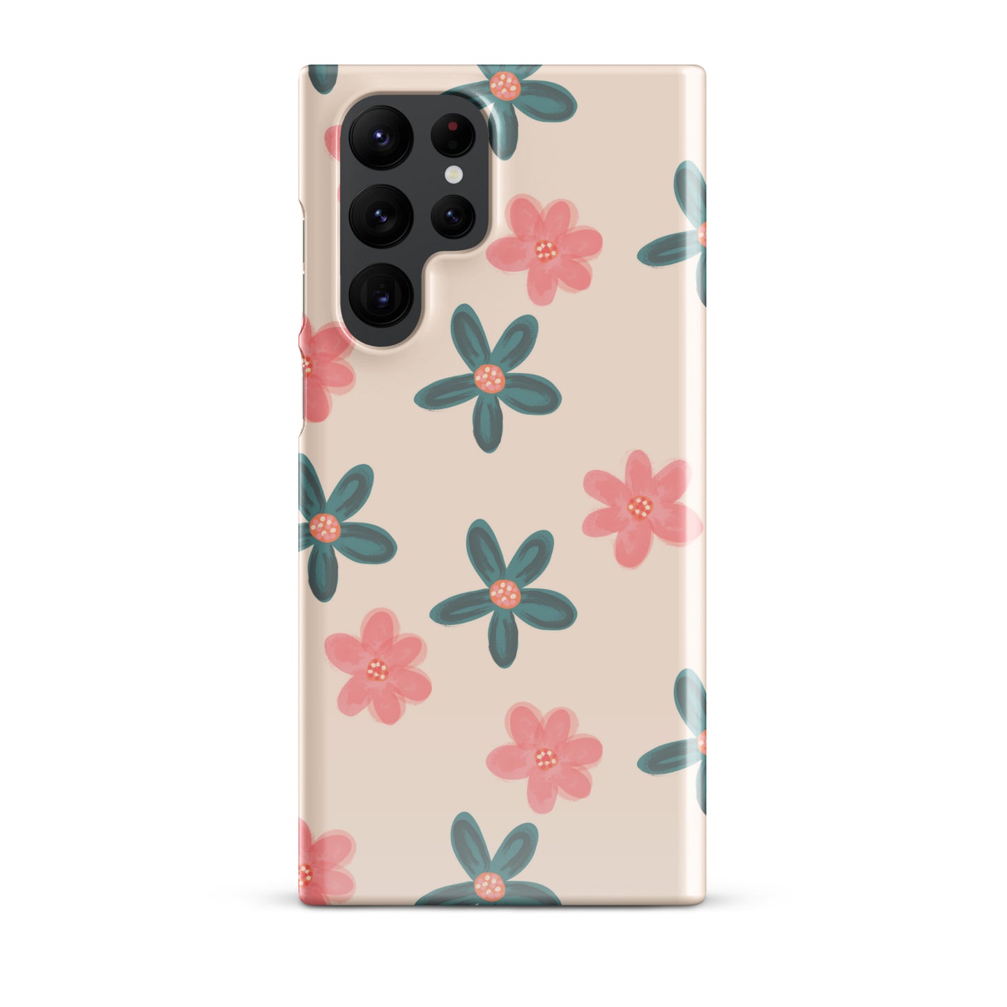 Red and Green Flowers - Snap Case