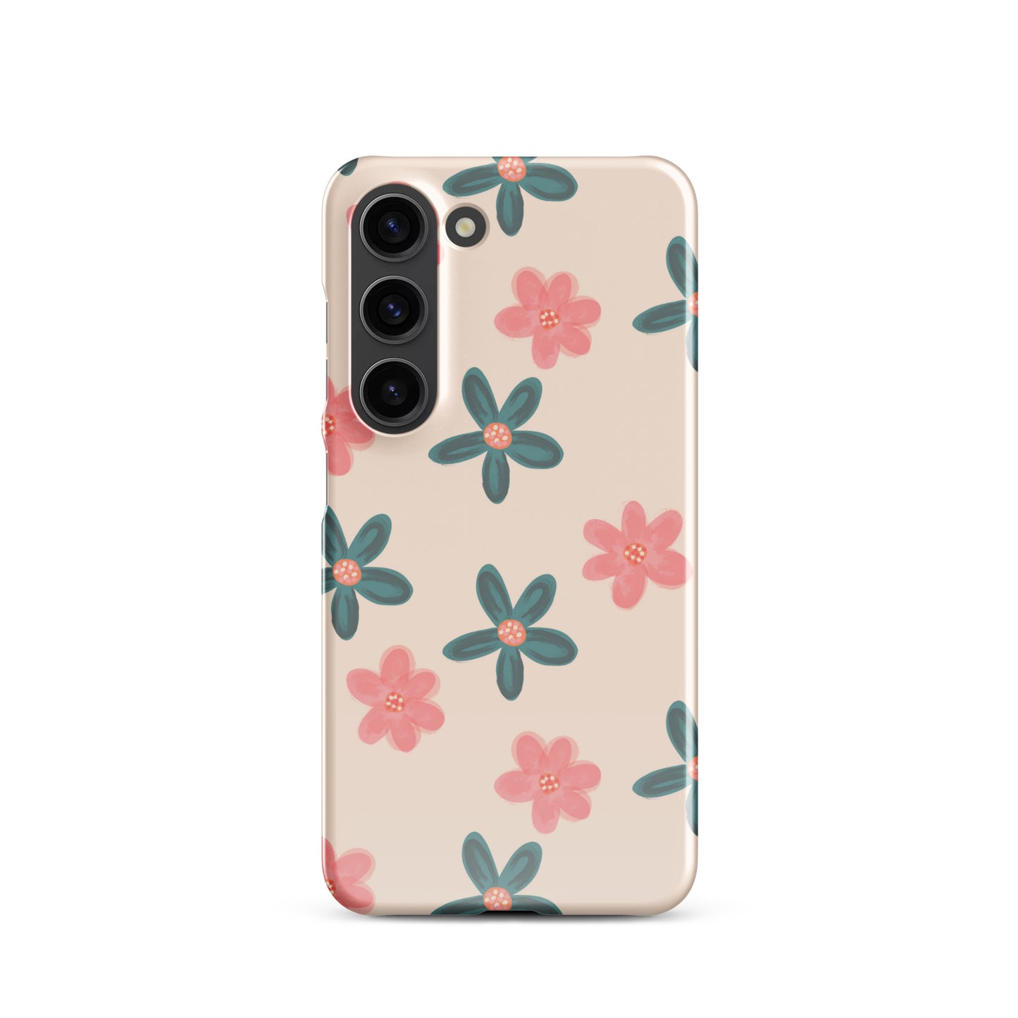 Red and Green Flowers - Snap Case