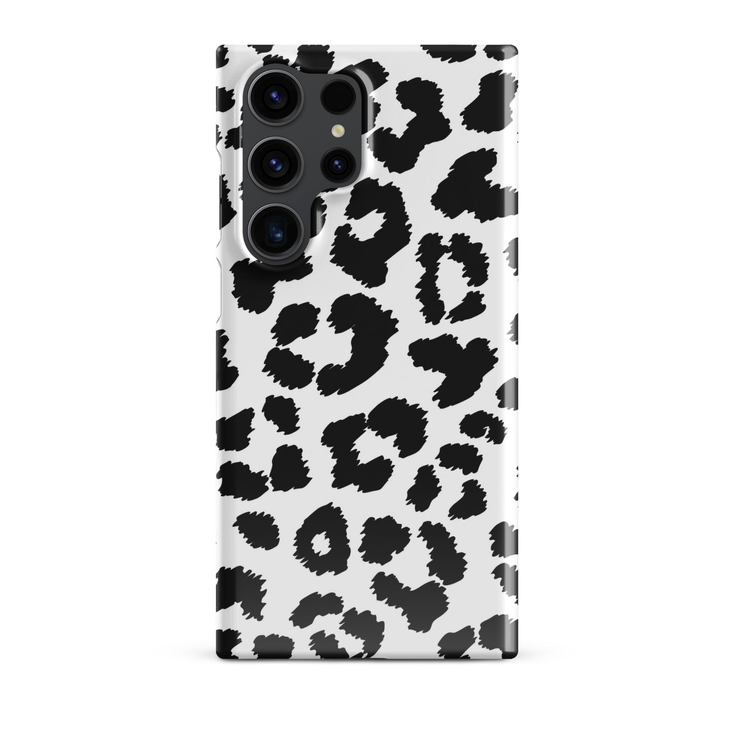 Black Leopard Print - Snap Case