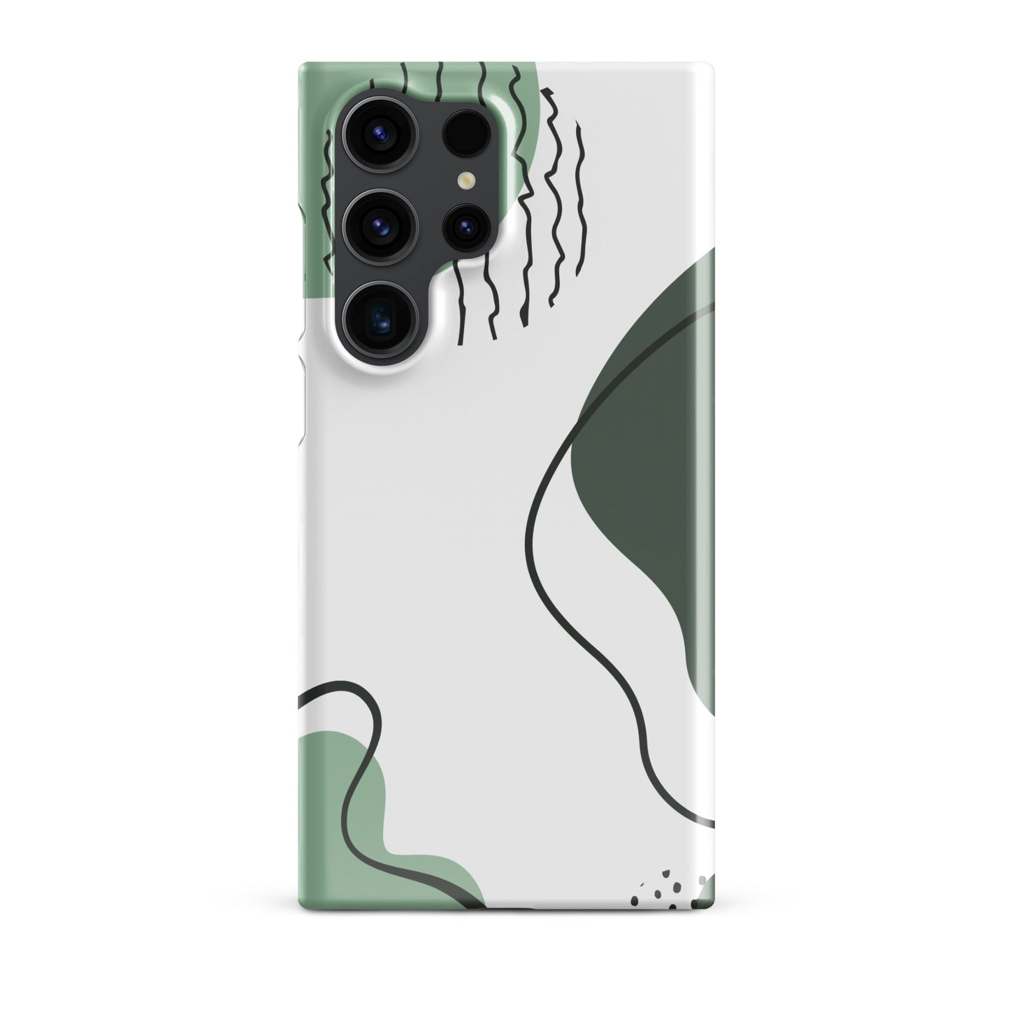 Green Abstract Shapes - Snap Case