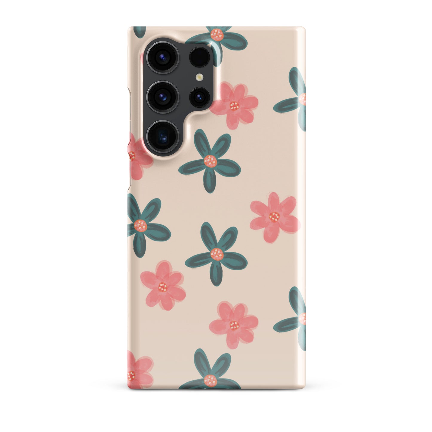 Red and Green Flowers - Snap Case