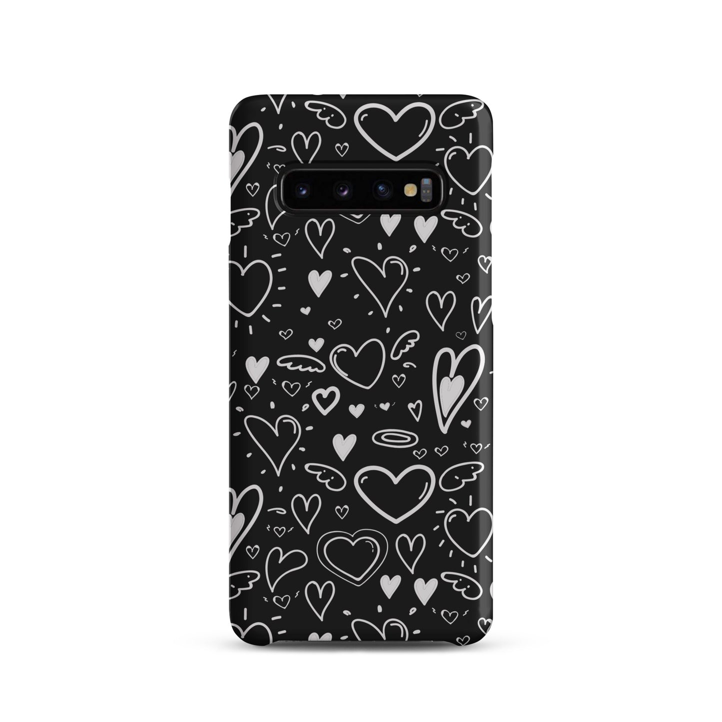 Black and White Hearts - Snap Case