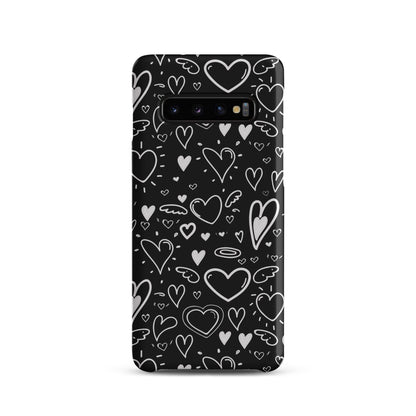 Black and White Hearts - Snap Case