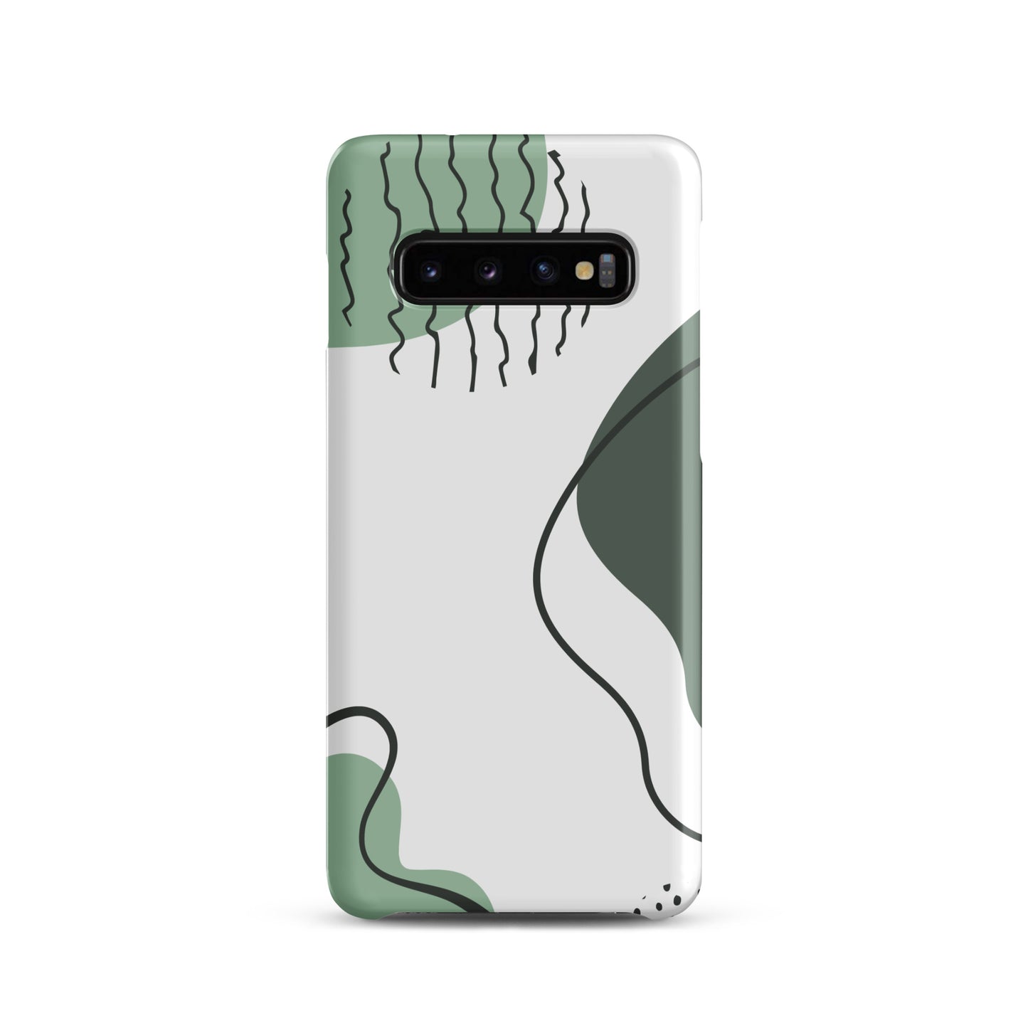 Green Abstract Shapes - Snap Case