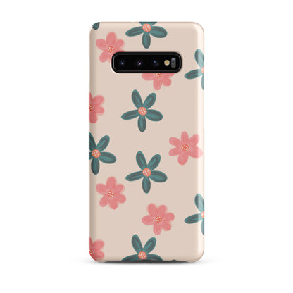 Red and Green Flowers - Snap Case