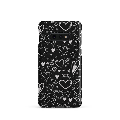 Black and White Hearts - Snap Case