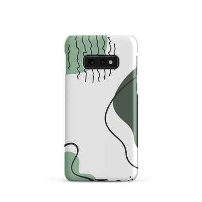 Green Abstract Shapes - Snap Case