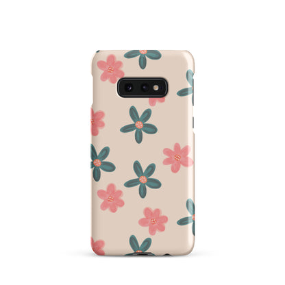 Red and Green Flowers - Snap Case