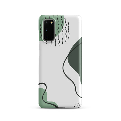 Green Abstract Shapes - Snap Case