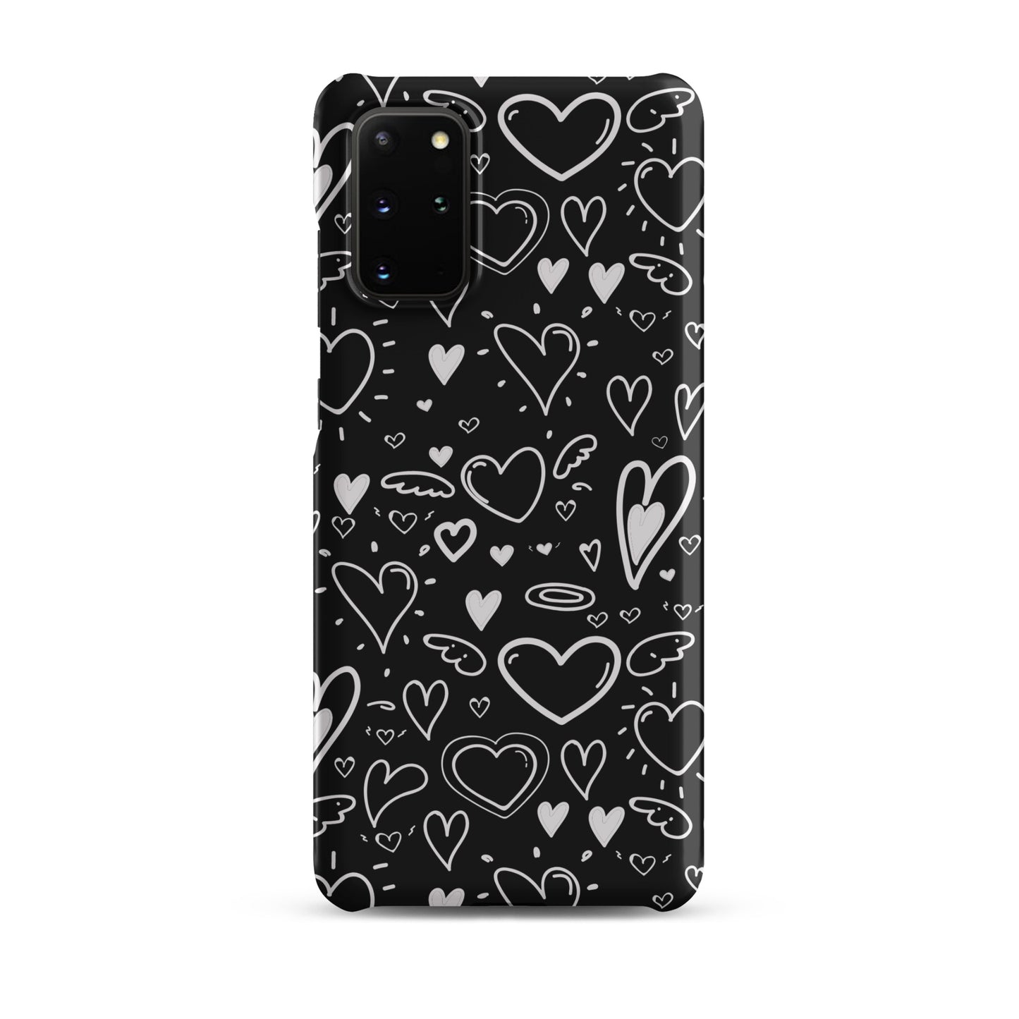 Black and White Hearts - Snap Case