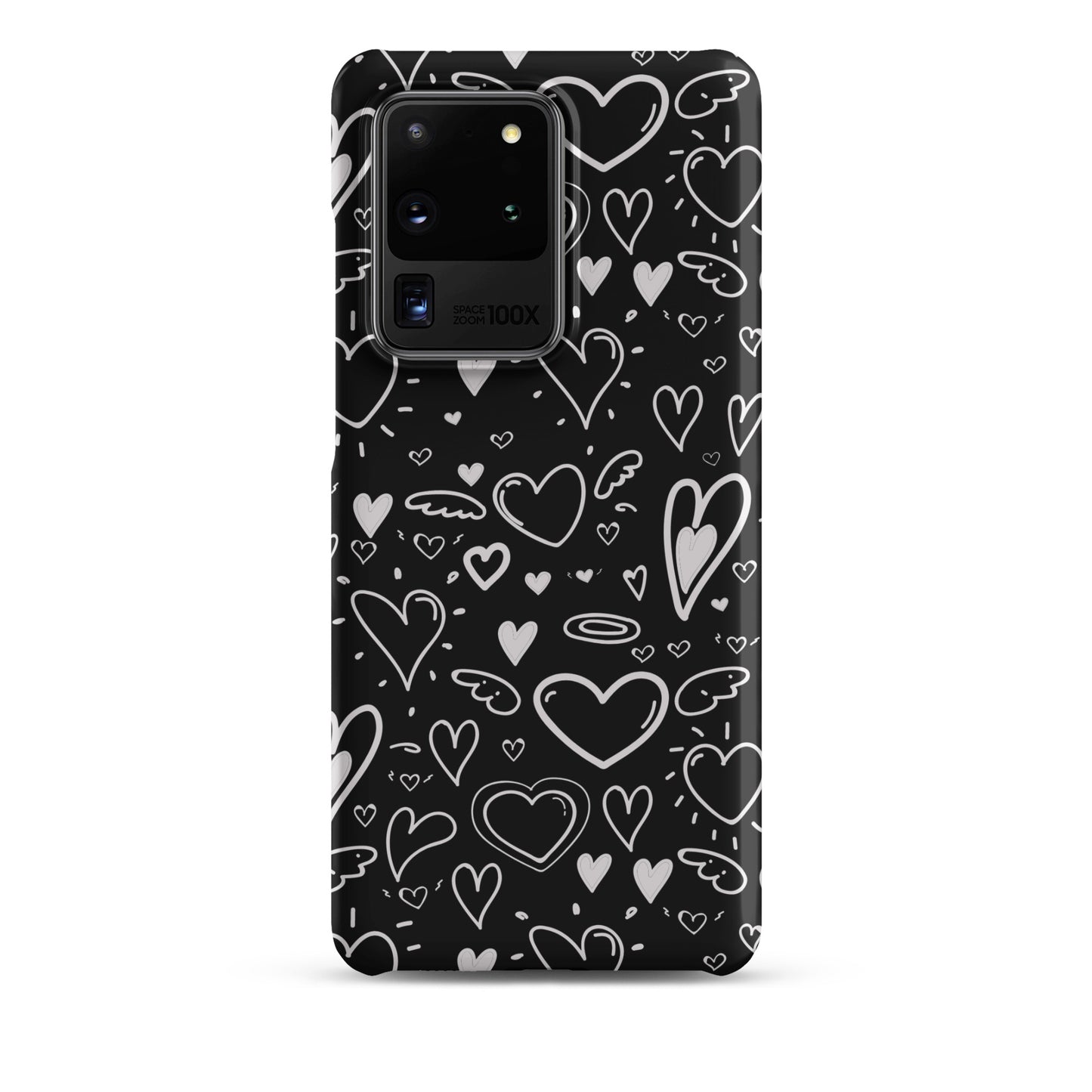 Black and White Hearts - Snap Case