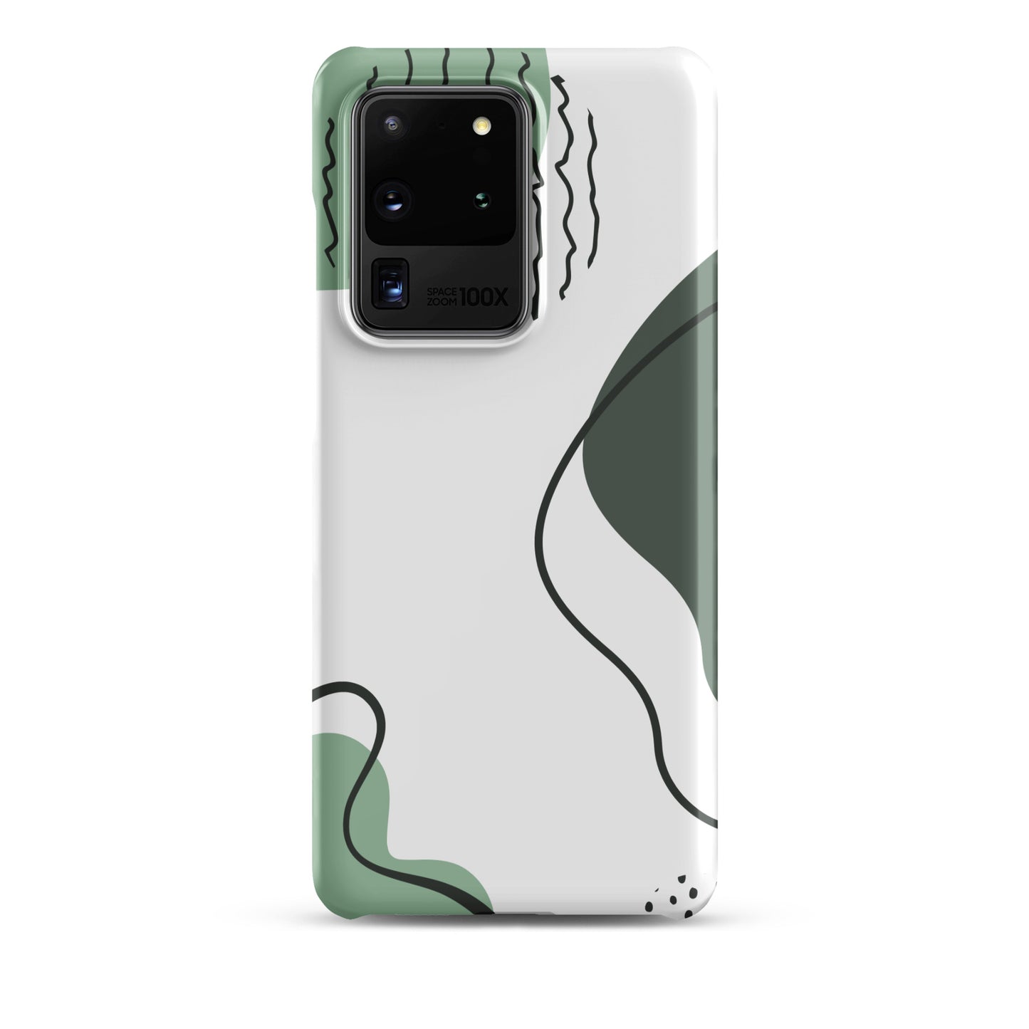 Green Abstract Shapes - Snap Case