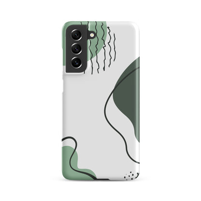 Green Abstract Shapes - Snap Case