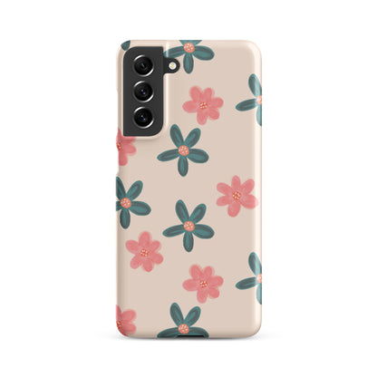 Red and Green Flowers - Snap Case