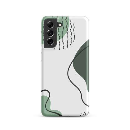 Green Abstract Shapes - Snap Case