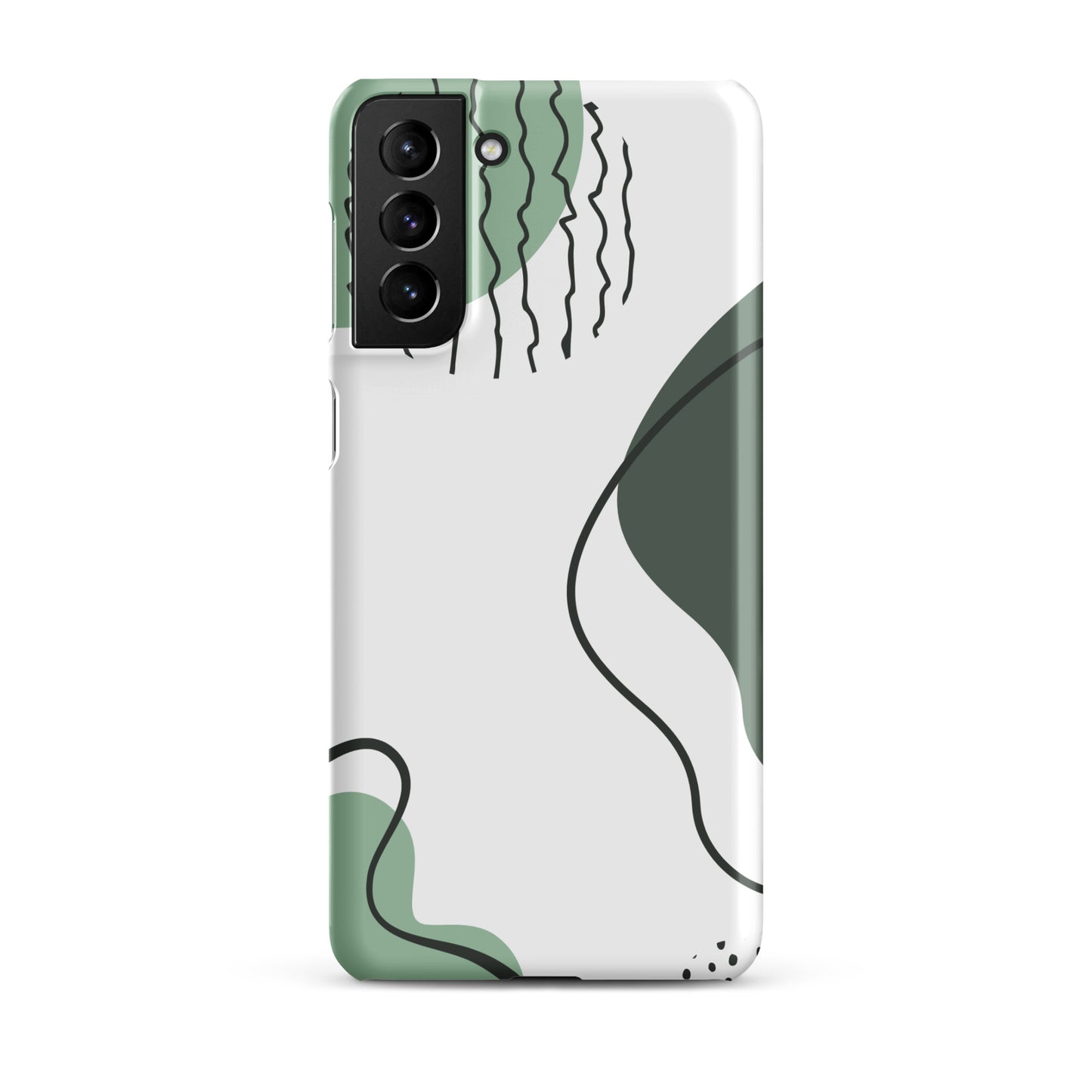 Green Abstract Shapes - Snap Case