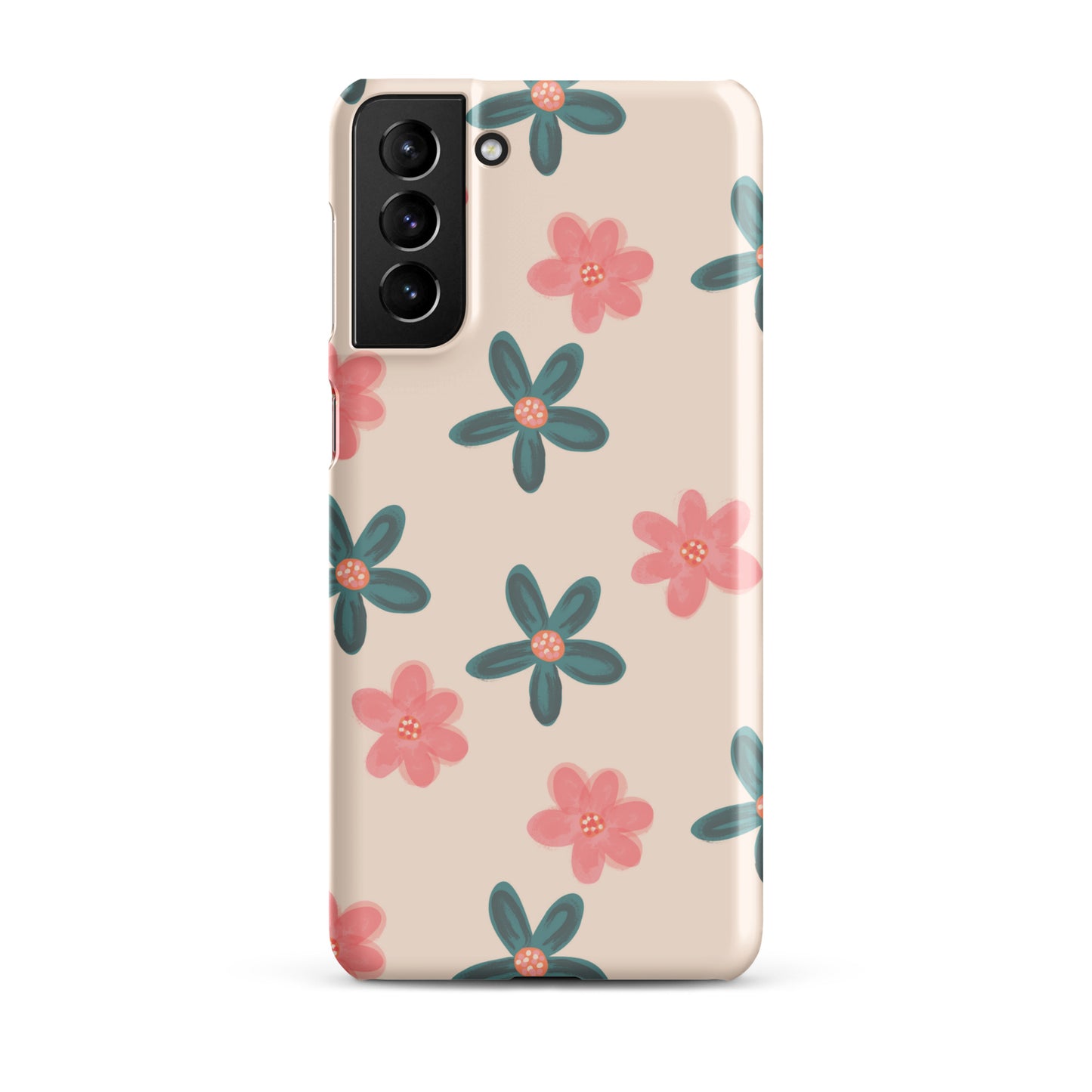 Red and Green Flowers - Snap Case