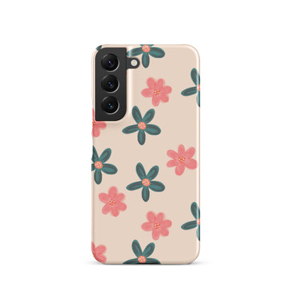 Red and Green Flowers - Snap Case