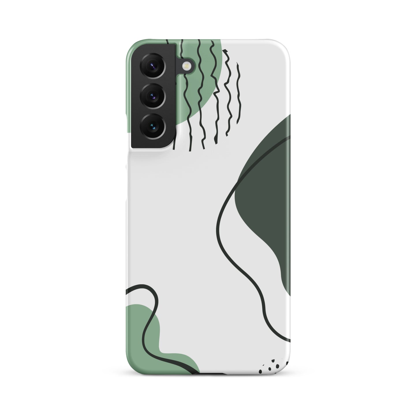 Green Abstract Shapes - Snap Case