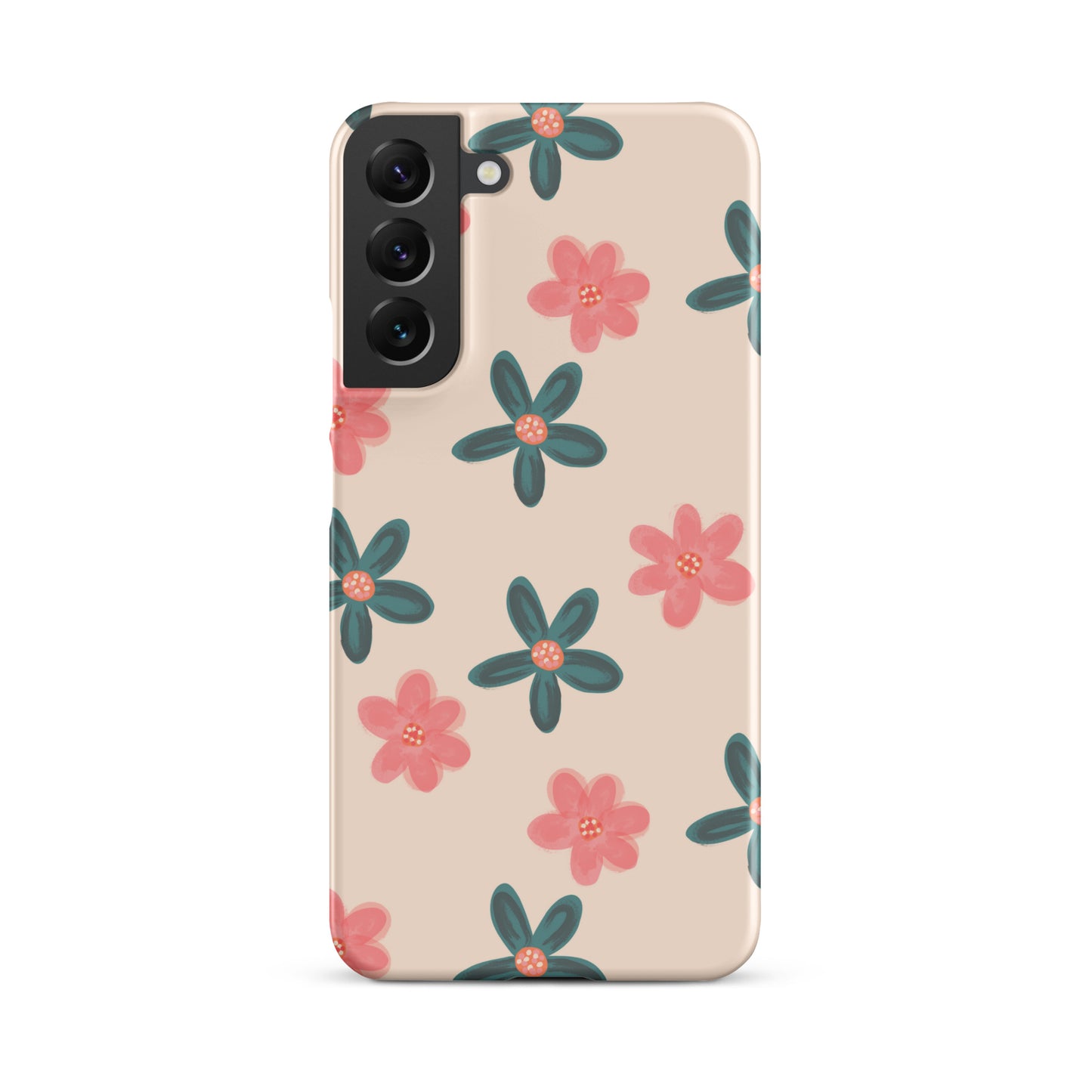 Red and Green Flowers - Snap Case