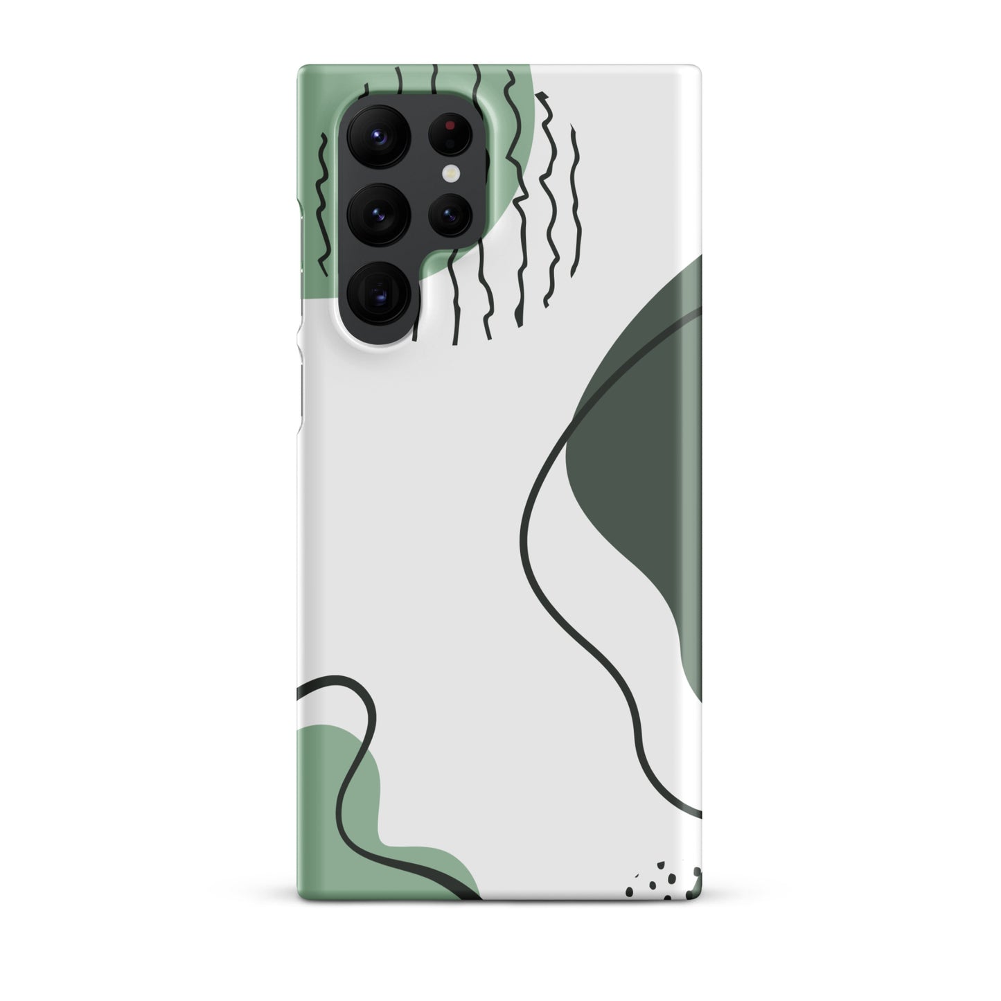 Green Abstract Shapes - Snap Case