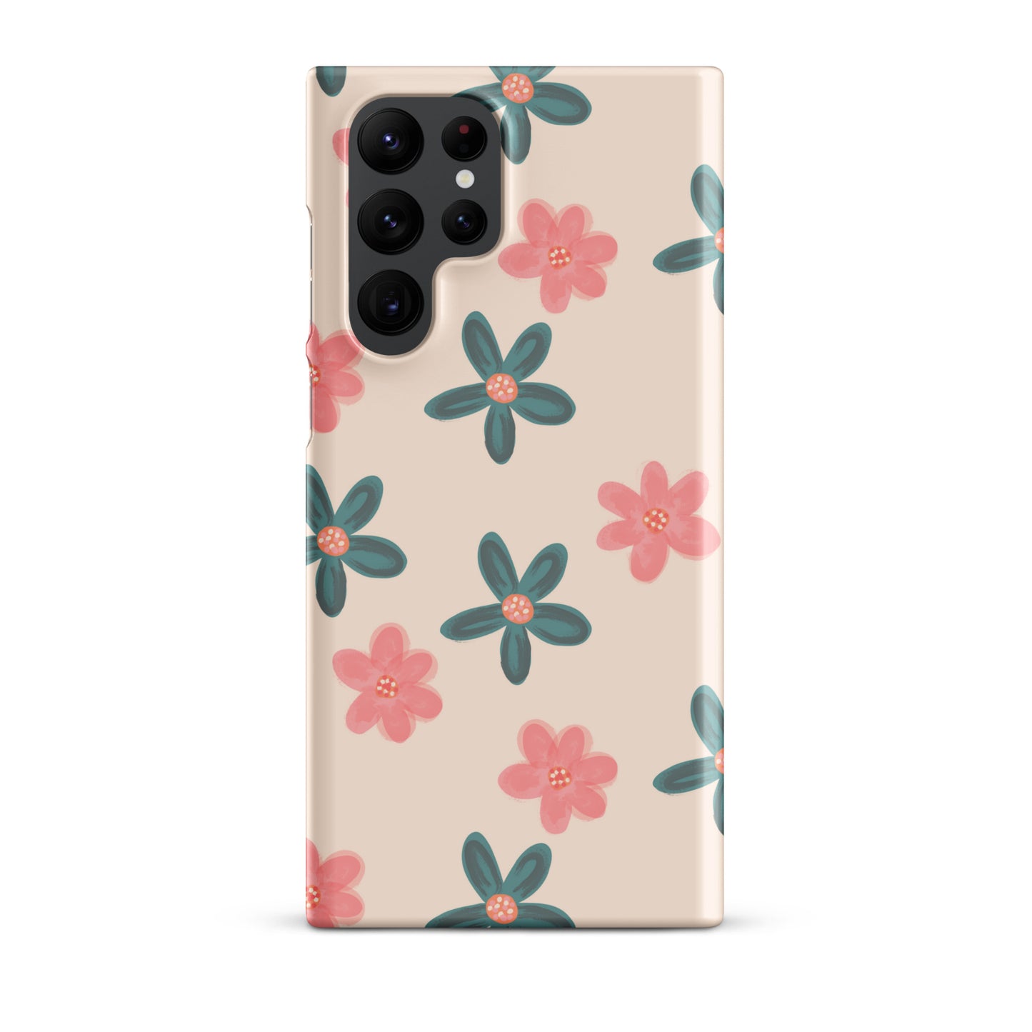 Red and Green Flowers - Snap Case